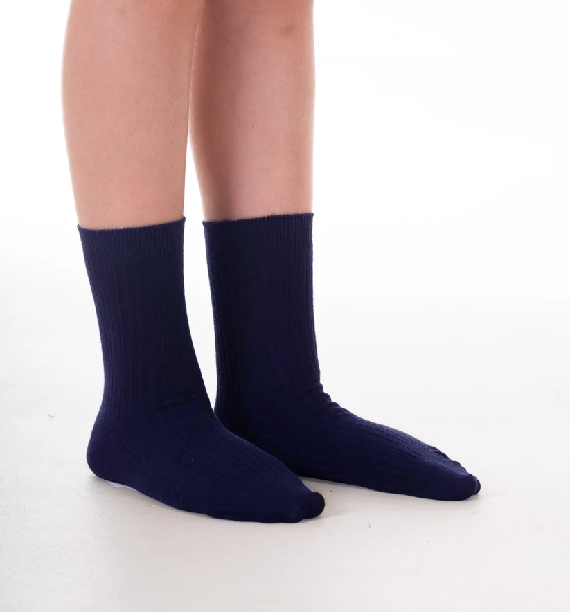 Sovereign Ribbed Short Sock navy