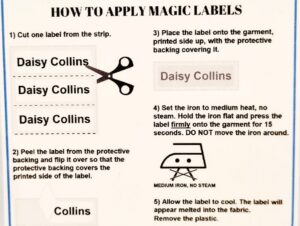 Iron On label