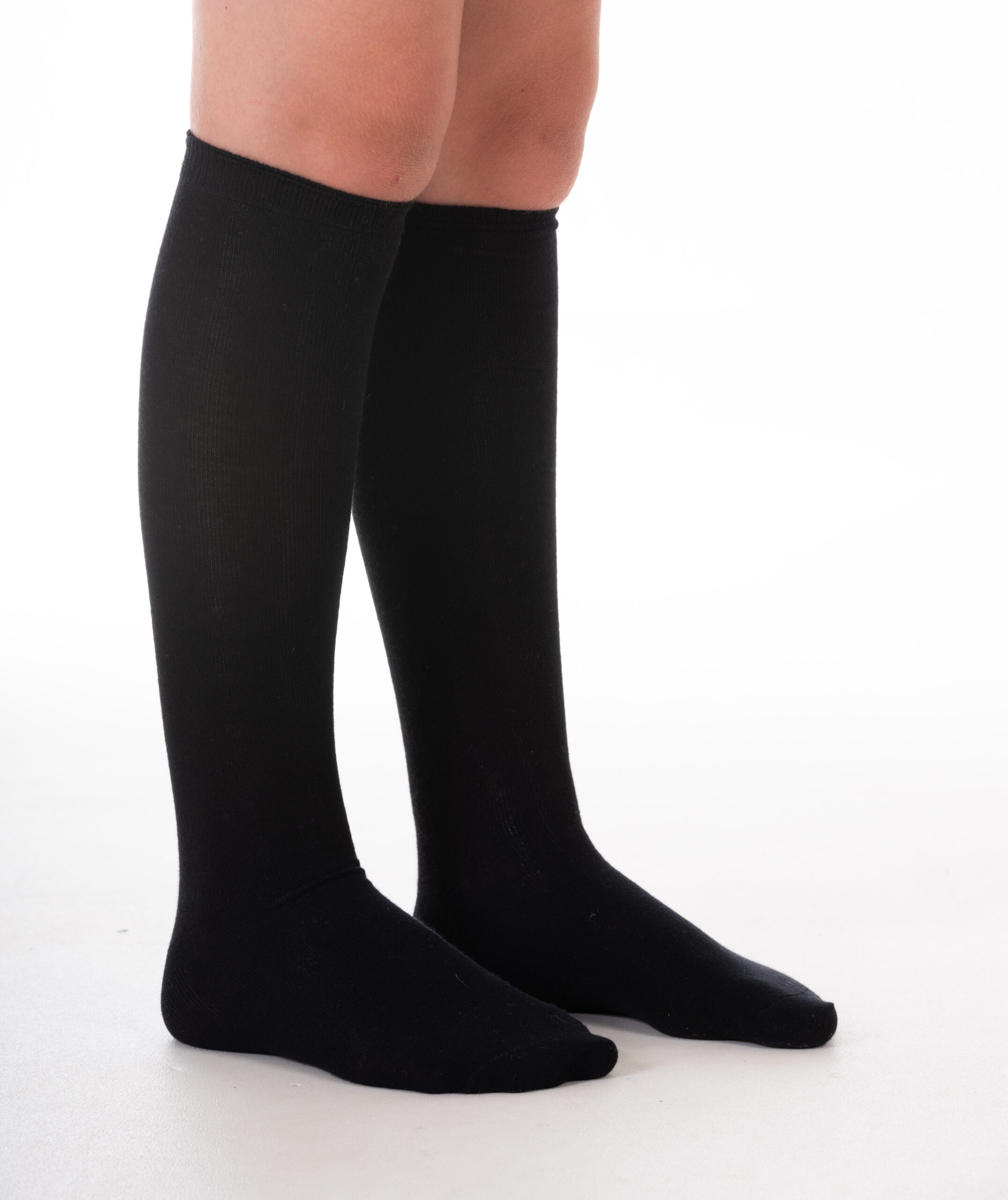 knee high sock BLACK 2pk 1