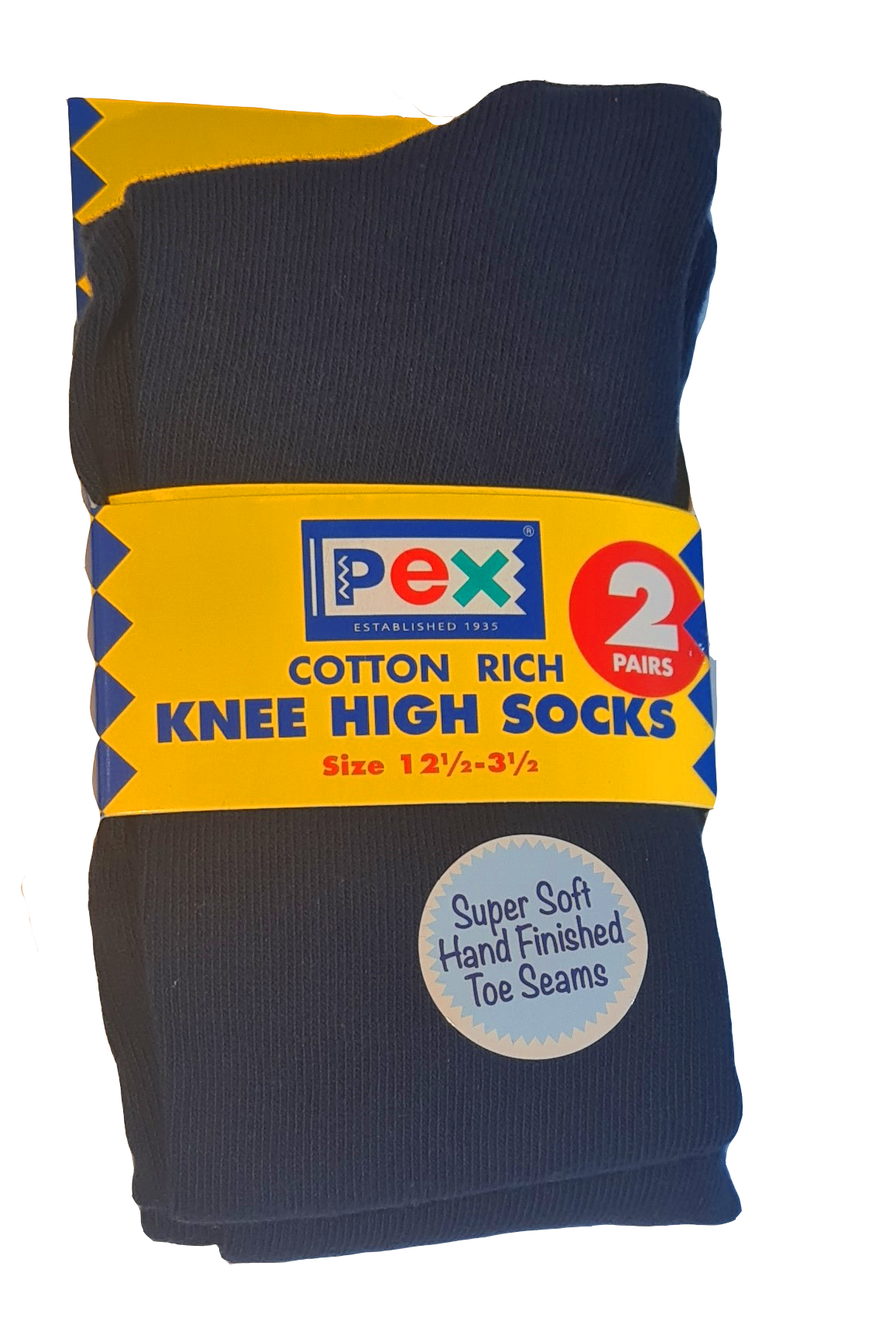 knee high sock Navy 2pk
