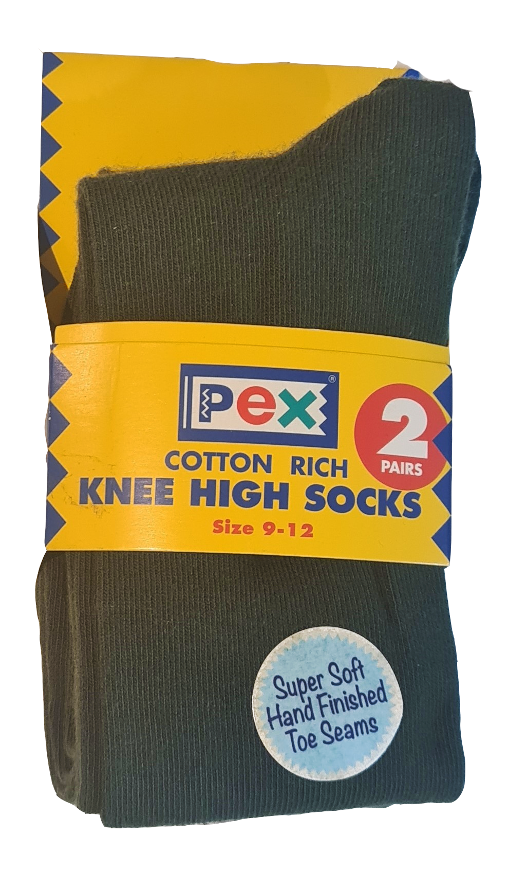 knee high sock green 2pk