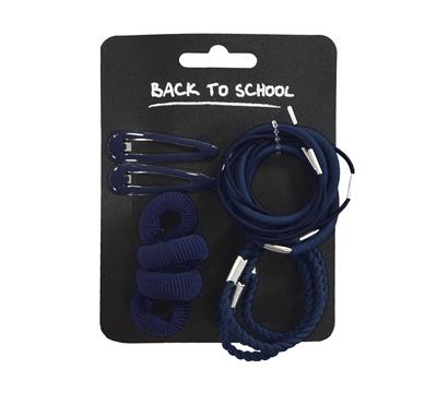 Hair accessory set Navy medium
