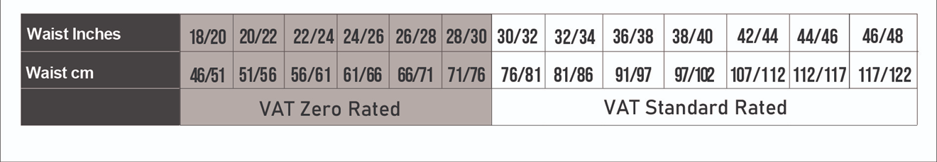 igen training trouser size guide